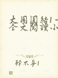 大团圆结1一6全文阅读小说