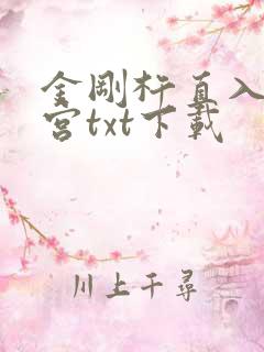 金刚杵直入莲花宫txt下载