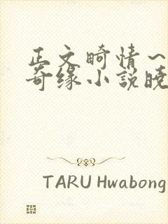 正文畸情～内裤奇缘小说晓雯