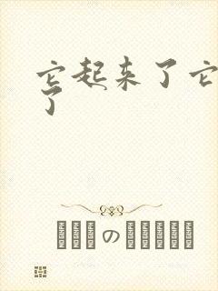 它起来了它想你了