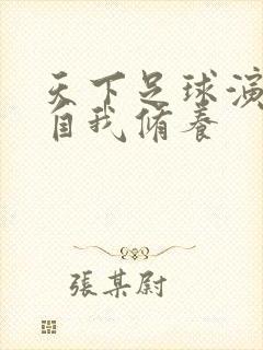 天下足球演员的自我修养