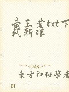 帝王业txt下载新浪