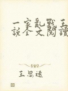 一家乱战王芳小说全文阅读