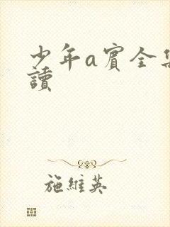 少年a宾全集阅读