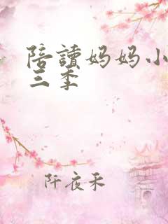 陪读妈妈小说第三季