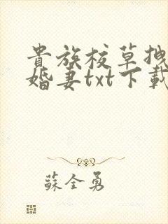 贵族校草拽拽未婚妻txt下载