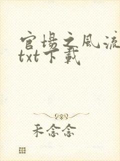 官场之风流人生txt下载