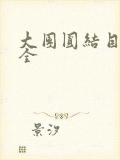 大团圆结目录大全