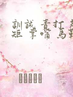 训诫 责打 规矩 掌嘴 马鞭