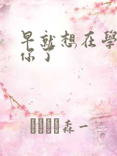 早就想在学校要你了