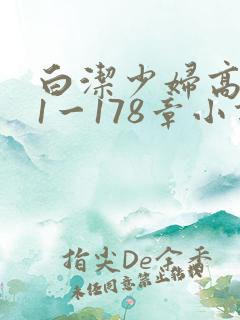 白洁少妇高义第1一178章小说