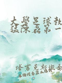 大学足球教练王猛陈磊第一篇