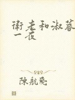 卫老和淑蓉销魂一夜