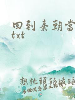 回到秦朝当皇子txt