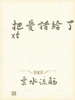 把爱错给了你txt