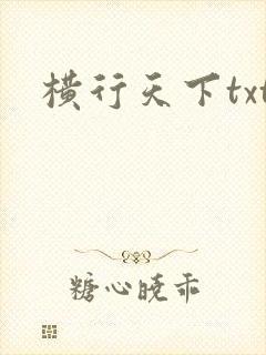 横行天下txt