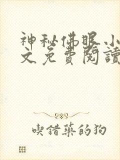神秘佛眼小说全文免费阅读