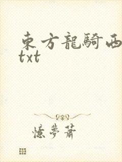 东方龙骑西方龙txt