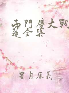 西门庆大战潘金莲全集