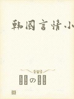 韩国言情小说