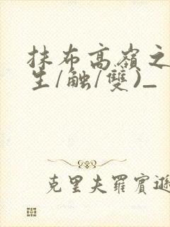 抹布高岭之花(生/触/双)_