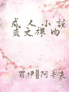 成 人 小 说爽文裸 肉
