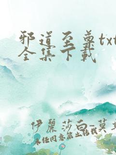 邪道至尊txt全集下载