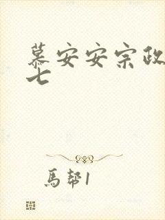 慕安安宗政御宗七