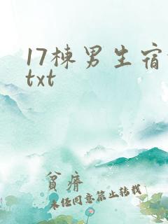 17栋男生宿舍txt
