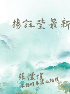 杨钰莹最新小说