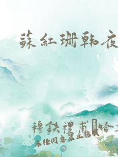 苏红珊韩夜霖