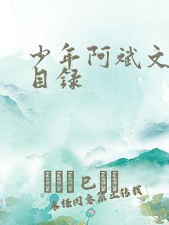 少年阿斌文说读目录