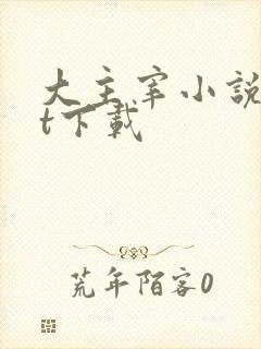 大主宰小说txt下载