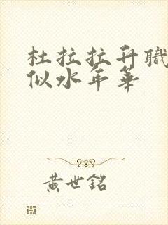 杜拉拉升职记之似水年华