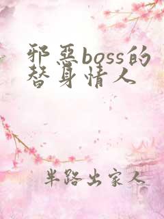 邪恶boss的替身情人