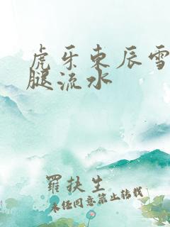 虎牙东辰雪见抖腿流水