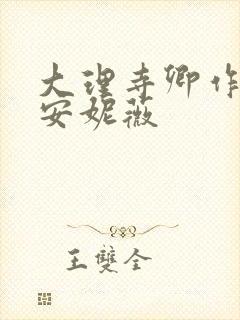 大理寺卿作者:安妮薇