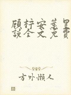 顾柠安叶昱城小说全文免费阅读