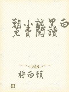 朝小诚黑白小说免费阅读