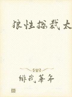 狼性总裁太凶猛