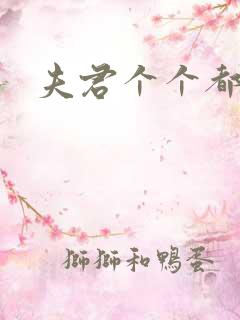 夫君个个都是宝