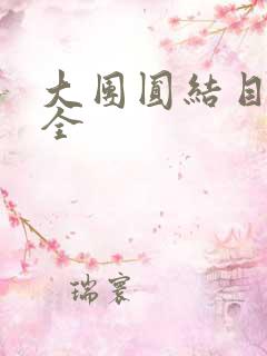 大团圆结目录大全