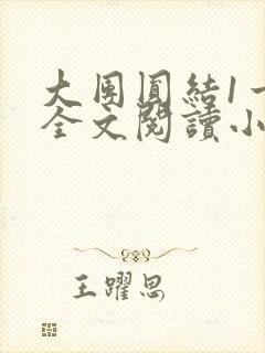 大团圆结1一6全文阅读小说