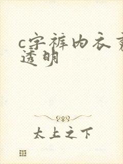 c字裤内衣秀全透明