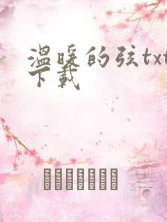 温暖的弦txt下载