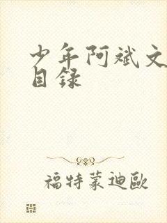 少年阿斌文说读目录