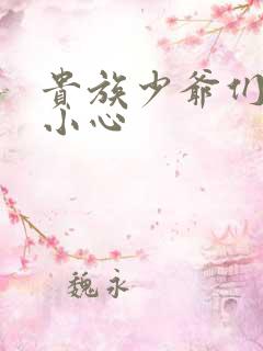 贵族少爷们 请小心