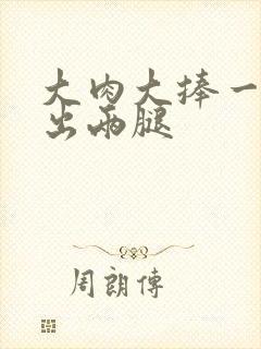 大肉大捧一进一出两腿