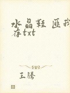 水晶鞋 匪我思存txt