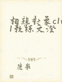 相亲对象c1v1教练文澄